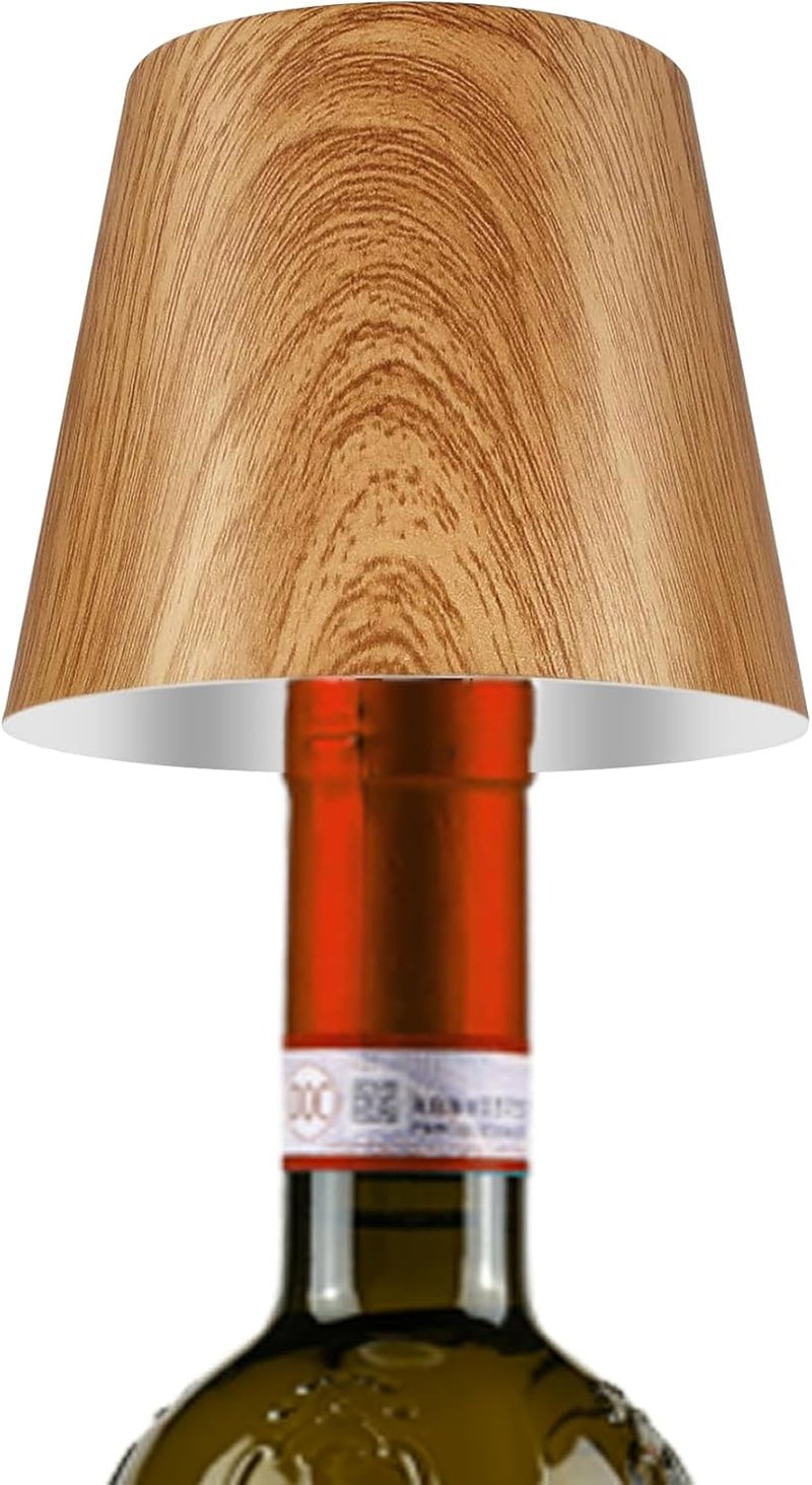 Hoide Store 2025 New Bottle Lamp - LED Bottle Lights for Liquor & Wine Bottles, Cordless Lampshade, Whiskey Bottle Top Light, Bottle Stopper Night Light Kit, Rechargeable 3-Tone Touch-Dimmable - Image 1